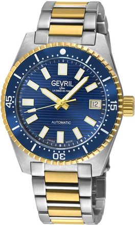 Gevril Group Atlantic Avenue Automatic Blue Dial Mens Watch 47205B