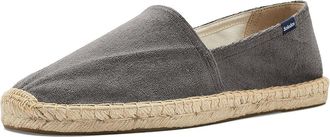 Soludos Terry Original Espadrille Mens Flat Shoes Graphite Gray : EU 44 (US Mens 10-10.5) D - Medium, Textile