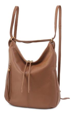 Hobo Merrin Leather Convertible Backpack in Timber Brown at Nordstrom