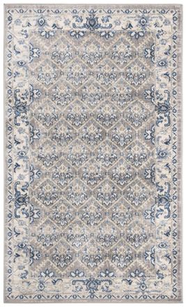 Safavieh Alfombra transicional de polipropileno gris/azul, 122 x 183 cm