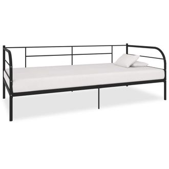 Berkfield Home Daybed Frame Black Metal 90x200 cm