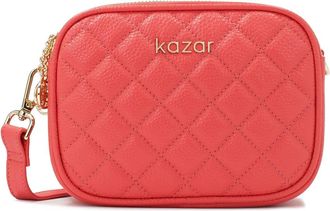 Kazar Kleine heuptas met drie compartimenten - Dames - Schoudertassen - Roze - ONE Size - Leer - Tassen