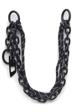 Diesel Cord & Chain Bag Charm in Black at Nordstrom