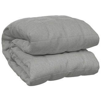 vidaXL Manta Con Peso Tela Gris 220x260 Cm 11 Kg Vidaxl