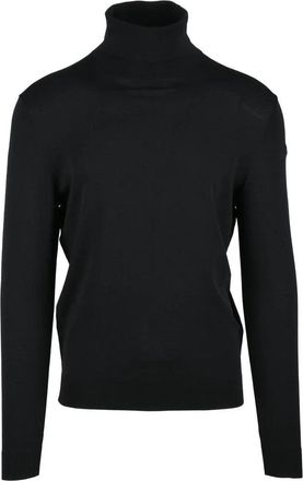 Roberto Ricci Design Fitted Black Turtleneck Sweater
