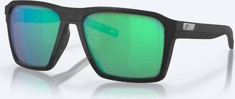 Costa Unisex Antille Polarized Sunglasses In Net Black Green Mirror