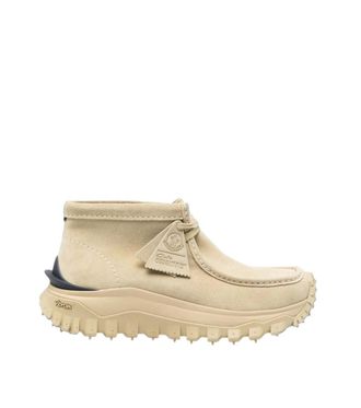 Moncler Beige Logo Boots