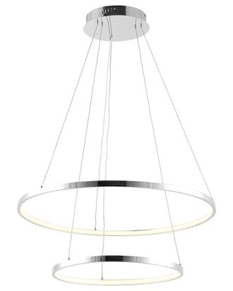 Jonathan Y Designs Jonathan Y Brice 24_ 2-Light Modern Bohemian Iron Integrated Led Pendant