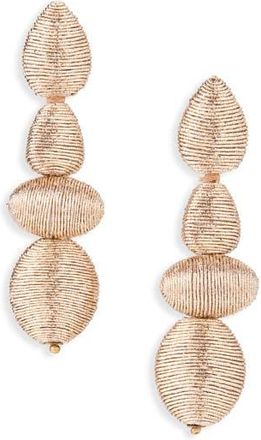 Panacea Beaded Linear Ball Drop Earrings in Rose at Nordstrom Rack