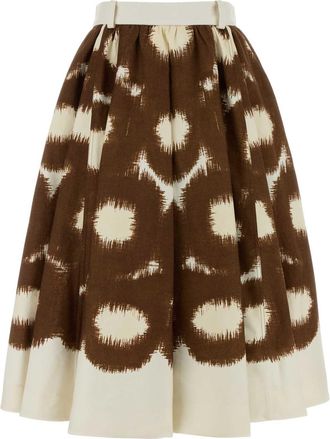 Prada Printed Cotton Skirt