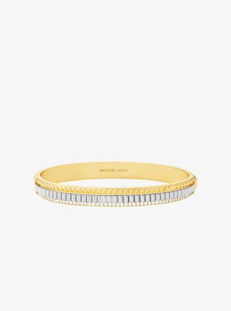 Michael Kors Pav&eacute; Two-Tone Fluted Bangle