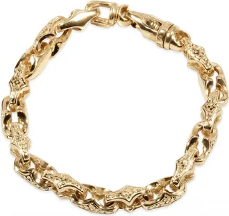 Pompeii3 Mens 14k Gold (65gram) or Platinum (104gram) 9mm Link Bracelet 8.5