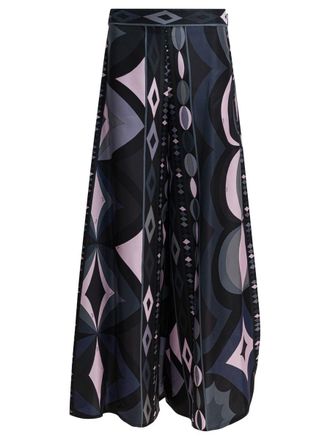 Pucci Silk Pants With Collane Print