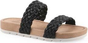 White Mountain Truly Slide Sneaker in Black/Smooth at Nordstrom Rack, Size 6.5