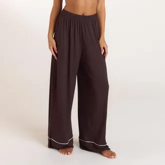 Lounge Modal Pyjama Broek - Donker Chocoladekleurig - XXL