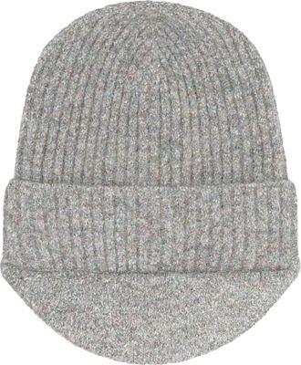 RANRA Gebreide muts - Heren - Hoeden - Grijs - ONE Size - Katoen - Accessoires