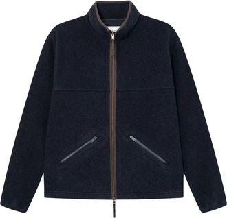 Wood Wood Heren, Sport, Blauw, Maat: L Fleece