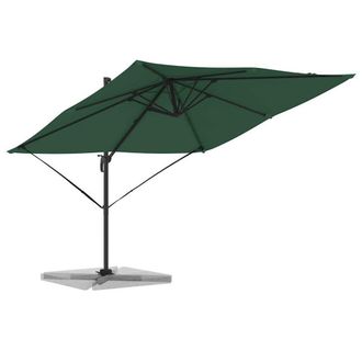 Berkfield Home Green Cantilever Roma Parasol Green 286x285x265 cm Aluminium | Size: 286 x 285 x 265 cm