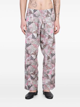 RANRA paisley trousers - Pink