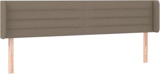 vidaXL Cabecero Con Led De Tela Gris Taupe 183x16x78/88 Cm Vidaxl