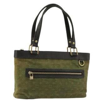 Louis Vuitton Pre-owned Handbags, female, Green, Size: ONE SIZE Pre-owned Monogram Mini Canvas Hand Bag