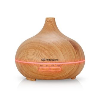 Orbegozo Orbegozo - Humidificador De Aromaterapia 300ml Difusor De Aceites Esenciales Con Luz Led 16,5x14x16,5 Cm Temporizador