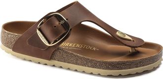 Birkenstock Womens Gizeh Big Buckle Sandal In Cognac