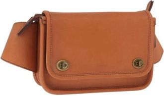 Coach Pre-owned Belt Bags, female, Brown, Size: ONE SIZE Pre-owned Leather Crossbody Bag