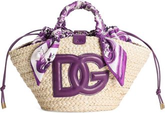 Dolce & Gabbana Kendra Small Straw Tote