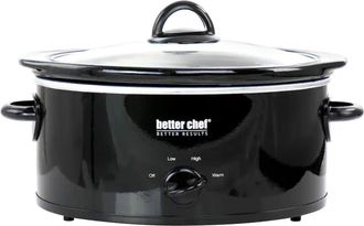 Better Chef Better Chef 3-Quart Slow Cooker With Removable Stoneware Crock - Oval - IM-463B