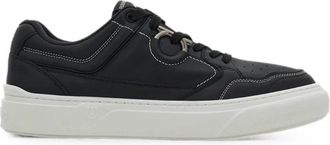 Ferragamo Gancini Sneaker - Heren - Sneakers - Zwart - 45 EU - Leer - Schoenen
