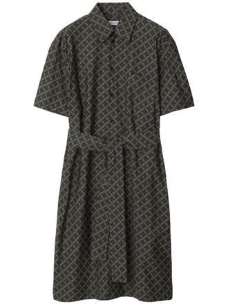 Burberry Geruite jurk - Groen