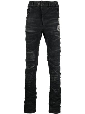 Boris Bidian Saberi Jeans skinny con effetto vissuto - Nero