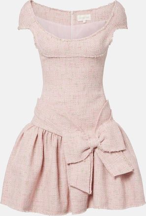 Shushu/Tong Vestido corto de tweed con lazo