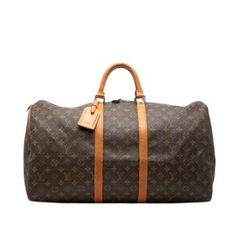 Louis Vuitton Pre-owned Weekend Bags, female, Brown, Size: ONE SIZE Pre-owned Keepall 55