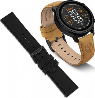 Timberland TDIGB0064503-SET Mens Trail Force Smartwatch and Strap Gift Set - Black - One Size
