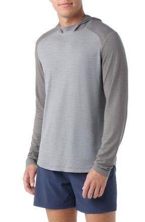Smartwool Active Mesh Performance Hoodie in Light Gray Heather at Nordstrom, Size Xx-Large