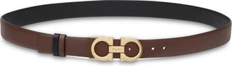 Ferragamo Reversible Riem - Dames - Riemen - Bruin - 90 CM - Leer - Accessoires