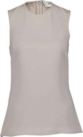 Ami Stijlvolle Oversize Tank Top Beige - Dames - Tops zonder mouwen - Beige - XS - Tops
