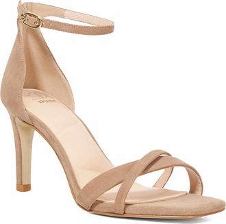 Dune London Ladies MADRINA Ankle Strap Open Toe Sandals Size UK 4 Stiletto Heel Suede Heeled Sandals