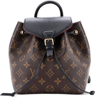Louis Vuitton Montsouris NM leren BB rugzak met monogram canvas - Bruin