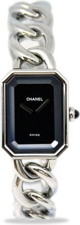 Chanel 1987 pre-owned Première 26mm - women - stainless steel - One Size - Black