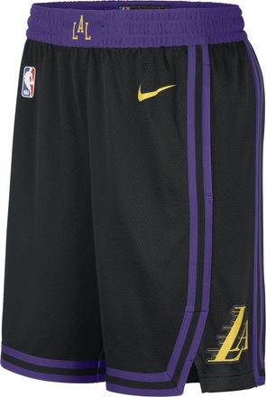 Nike Dri-FIT NBA Los Angeles Lakers Swingman City Edition Shorts Black Purple DX8706-010