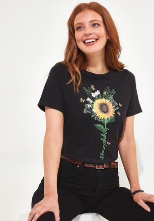 Joe Browns Stretch Cotton Graphic Tee in Happiness at Nordstrom, Size Small