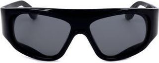 Retro Superfuture 58mm Wrap Sunglasses in Black at Nordstrom Rack