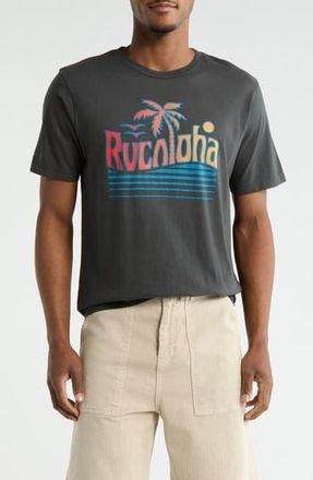 Rvca Logo Graphic T-Shirt in Pirate Black at Nordstrom Rack, Size Xx-Large