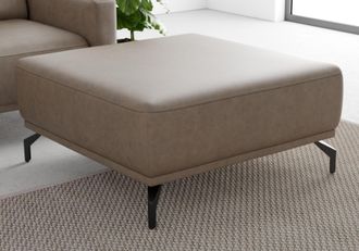 Sit&more Hocker »Bailando« mit Federkern und schwarzen, matten Metallfüssen