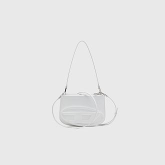 Diesel 1DR Twin-Double-pouch shoulder bag in printed leather - Shoulder Bags - Woman - White
