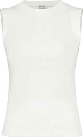 Brunello Cucinelli Ribbed Cotton Tank Top