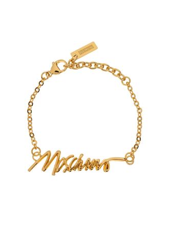 Moschino logo bracelet - Oro